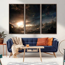 Avengers Planet Wall Art Canvas Print