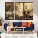 Zen Buddha Wall Art Canvas Print | Peaceful Meditation Decor