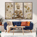 Serene Buddha Wall Art | Yoga Room Decor and Meditation Wall