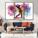 Colorful Golfer Swing Wall Art Canvas Print - Ready to Hang, by MyGreatCanvas | Canvas Wall Art Prints | Photo Prints & Wall Decor