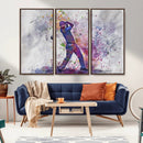 Watercolor Golf Swing Wall Art Canvas Print | Vibrant