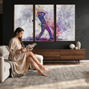 Watercolor Golf Swing Wall Art Canvas Print | Vibrant