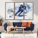 Hockey Player Wall Art Canvas Print - Sports-Inspired
