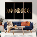 Phases of the Moon Wall Art | Canvas Print for Modern Wall by MyGreatCanvas | Canvas Wall Art Prints | Photo Prints & Wall Decor