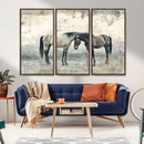 Chines Style Majestic Horses Wall Art | Ready to Hang and