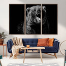 Bear Canvas Print | Wildlife Wall Art for Cabin Decor |