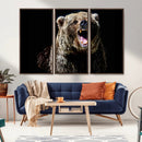 Grizzly Bear Canvas Print | Wildlife Wall Art for Cabin by MyGreatCanvas | Canvas Wall Art Prints | Photo Prints & Wall Decor