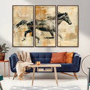 Chines Style Running Horse Western Wall Art | Farmhouse Wall