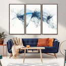 Flight Route Map Wall Art Canvas Print, Abstract Air Traffic by MyGreatCanvas | Canvas Wall Art Prints | Photo Prints & Wall Decor