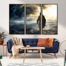 Jesus Walking Water Wall Art – Inspirational Christian