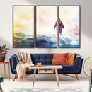 Watercolor Jesus Walking on Water Canvas Print, Christian by MyGreatCanvas | Canvas Wall Art Prints | Photo Prints & Wall Decor
