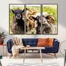 Curious Cows Farmhouse Wall Art | Ready to Hang and Framed
