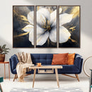 White Flower Wall Art Canvas Print | Ready to Hang |