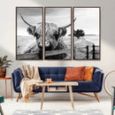 Scottish Highland Cow Wall Art | Rustic Farmhouse Décor |