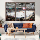 Lausanne Arena Ice Hockey Stadium Wall Art Canvas Print,