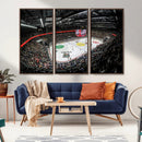 Vaudoise Lausanne Ice Hockey Arena Stadium Wall Art Canvas,