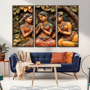 Indian Woman Statue Wall Art Canvas Print