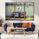 Banksy Life is Short Wall Art - Iconic Graffiti Art on by MyGreatCanvas | Canvas Wall Art Prints | Photo Prints & Wall Decor