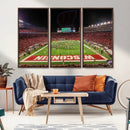 Wisconsin Badgers Football Team Print Canvas- Madison Camp by MyGreatCanvas | Canvas Wall Art Prints | Photo Prints & Wall Decor