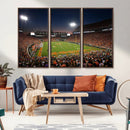 Clemson University Tigers Art Print, Football Team Print -
