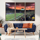 Eugene Autzen Stadium Canvas Wall Art Print – Sunset Over