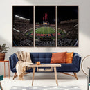 Framed Texas Tech Red Raiders Stadium Canvas, Texas Tech Red
