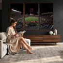 Framed Texas Tech Red Raiders Stadium Canvas, Texas Tech Red