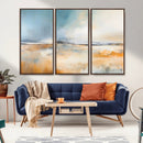 Abstract Landscape Wall Art Canvas Print - Warm Tones of