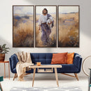 Jesus the Good Shepherd Wall Art Canvas Print - Lost Lamb