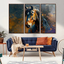 Abstract Horse Wall Art Canvas Print | Farmhouse Wall Decor by MyGreatCanvas | Canvas Wall Art Prints | Photo Prints & Wall Decor