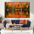 Forest Reflection Art | Autumn Forest Reflection Wall Art | by MyGreatCanvas | Canvas Wall Art Prints | Photo Prints & Wall Decor