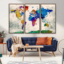 World Map Canvas Print – Framed Travel Map Wall Art for by MyGreatCanvas | Canvas Wall Art Prints | Photo Prints & Wall Decor