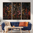 Large Floral Painting Print Illustration Flowers Canvas Wall by MyGreatCanvas | Canvas Wall Art Prints | Photo Prints & Wall Decor