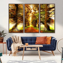 Sunshine in Forest and Trees Wall Art Canvas Print by MyGreatCanvas | Canvas Wall Art Prints | Photo Prints & Wall Decor