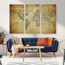 Push Pin World Map Canvas Print – Travel Tracker Wall Art