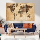 Push Pin World Map Canvas Print – Framed Travel Tracker Wall by MyGreatCanvas | Canvas Wall Art Prints | Photo Prints & Wall Decor