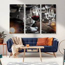 Red Wine and Glass Canvas Print by MyGreatCanvas | Canvas Wall Art Prints | Photo Prints & Wall Decor