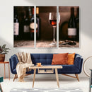 Red Wine and Bottle Canvas Print by MyGreatCanvas | Canvas Wall Art Prints | Photo Prints & Wall Decor