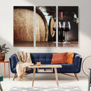 Wine and Barrel Wall Art Canvas Print by MyGreatCanvas | Canvas Wall Art Prints | Photo Prints & Wall Decor