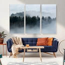 Autumn and Misty Trees in the Forest Wall Art Canvas Print, by MyGreatCanvas | Canvas Wall Art Prints | Photo Prints & Wall Decor