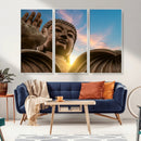 Buddha Statue and Daylight Wall Art, Buddha Statue Wall Art by MyGreatCanvas | Canvas Wall Art Prints | Photo Prints & Wall Decor