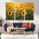 Sunflower Sunshine Wall Art Canvas Print by MyGreatCanvas | Canvas Wall Art Prints | Photo Prints & Wall Decor