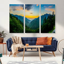 Green Forest Wall Art Canvas Print