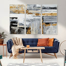 Abstract Painting Canvas Wall Art Print Paint Drip Art Brush