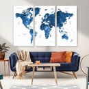 World Map Canvas Print – Framed Detailed Map of the World by MyGreatCanvas | Canvas Wall Art Prints | Photo Prints & Wall Decor