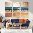 Serene Beach Path Canvas Art, Giclee Canvas Print with