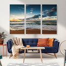 Ocean Beach Wall Art Canvas Print Sunset Artwork Print
