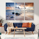 Serene Weather On The Beach Wall Art Canvas Print