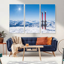 Ski Season Snow Wall Art Canvas Print