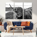 Longhorn Steer Canvas Print Wall Art, Highland Cow Canvas by MyGreatCanvas | Canvas Wall Art Prints | Photo Prints & Wall Decor